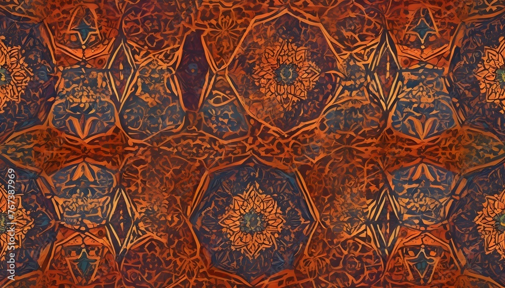 Moroccan Inspired Seamless Pattern With Intricate