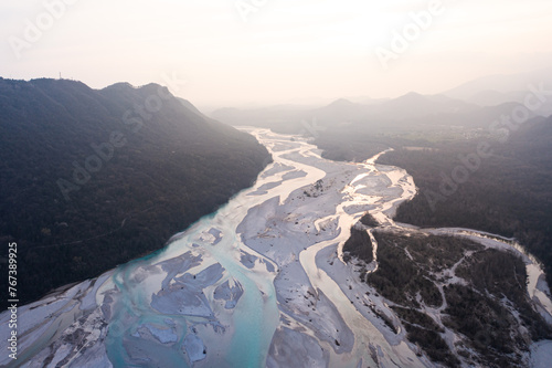 Tagliamento river in Friuli Venezia Giulia, Italy