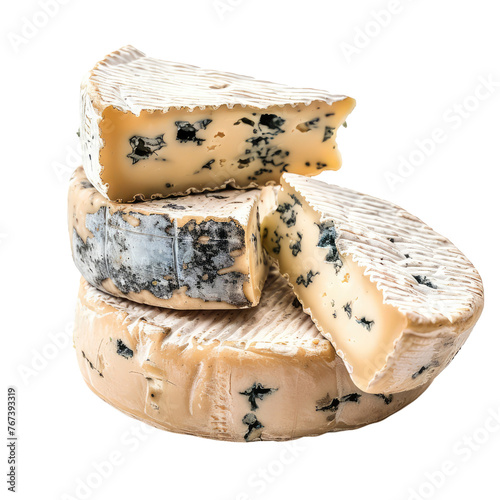 Blue cheese isolated on transparent background