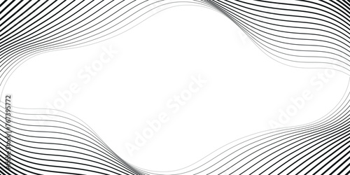 Minimal abstract background. Optical illusion, wavy thin lines eps 10