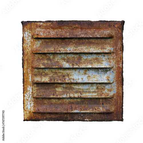 Shaded old vent grille