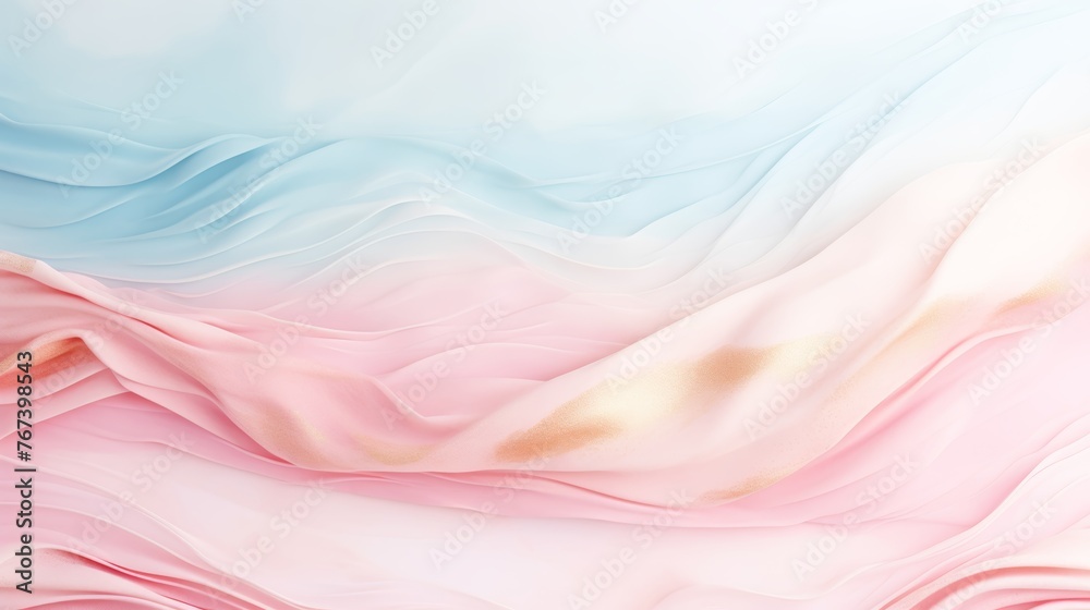 Pastel pink blue watercolor background with golden marbled texture - artistic design illustration Pastel pink blue watercolor background with golden marbled texture - artistic design illustration