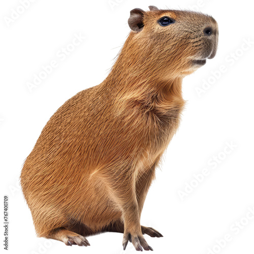 Capybara isolated on transparent background