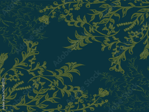 botanical, plant, luxury theme background