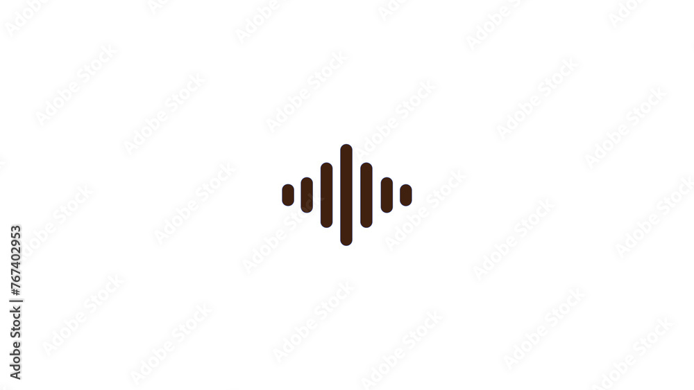Sound icon symbol vector,Sound wave icon vector simple isolated. Sound icon symbol vector,Sound wave icon vector simple isolated.