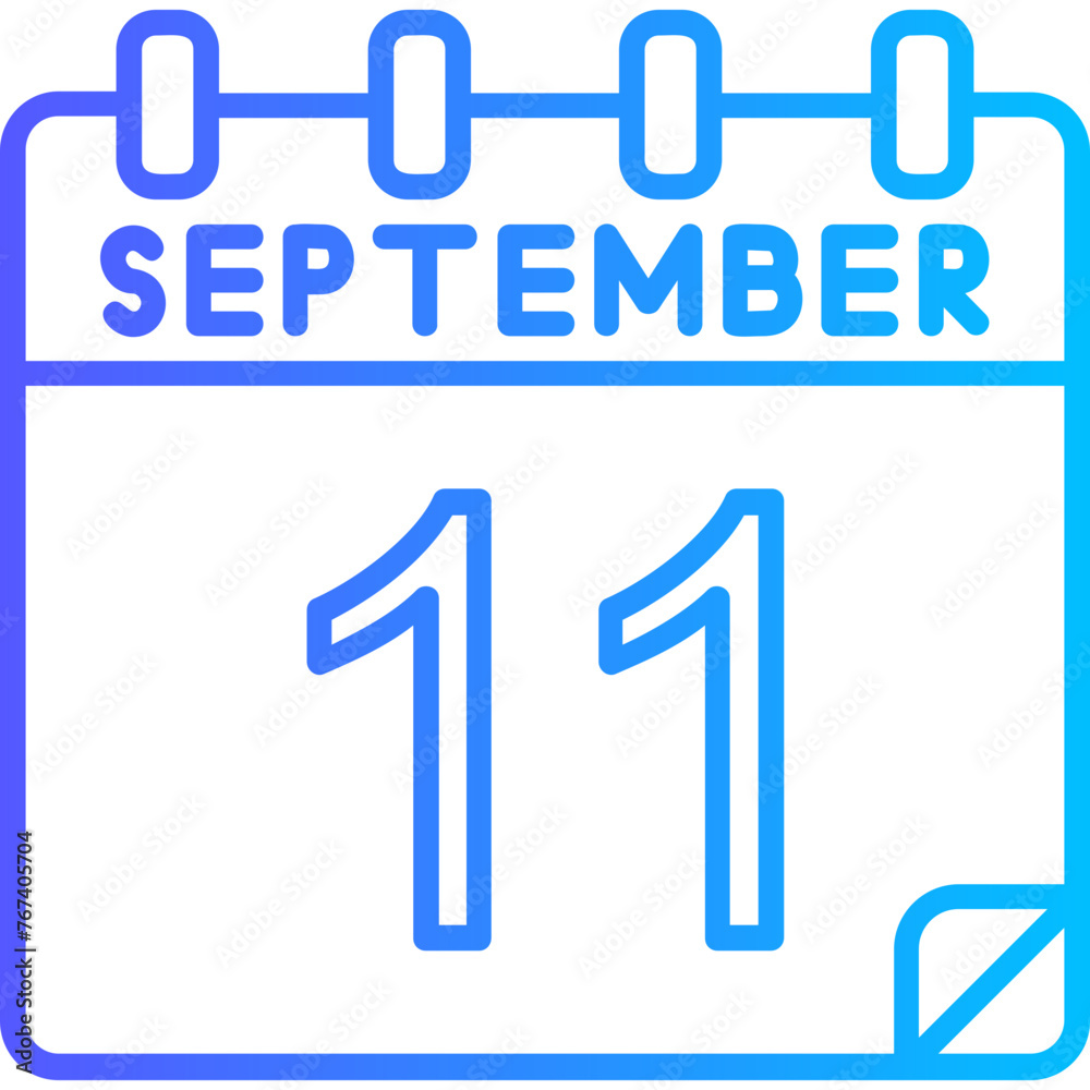 11 September Vector Icon Design 11 September Vector Icon Design