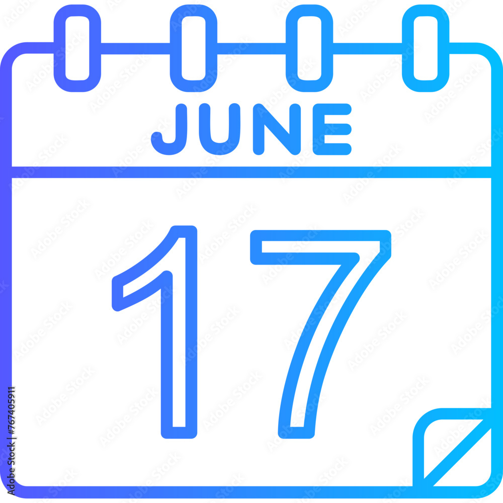 17 June Vector Icon Design 17 June Vector Icon Design