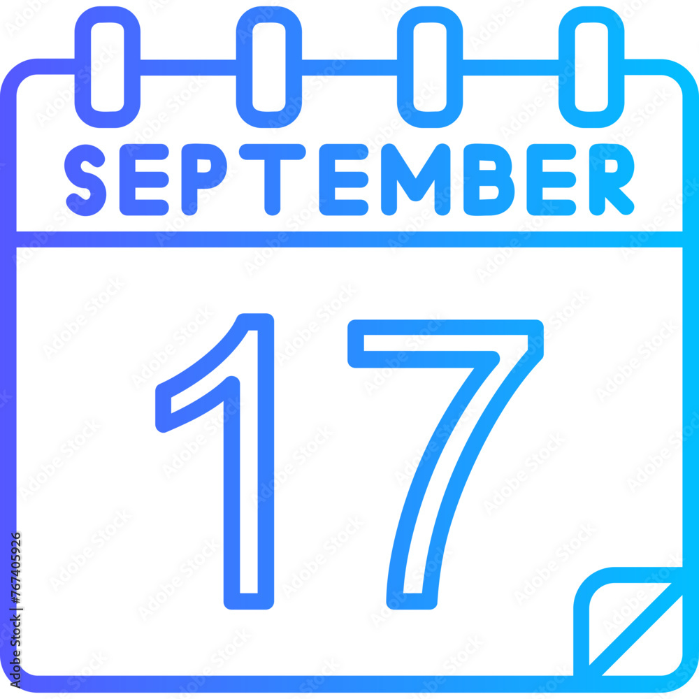 17 September Vector Icon Design 17 September Vector Icon Design
