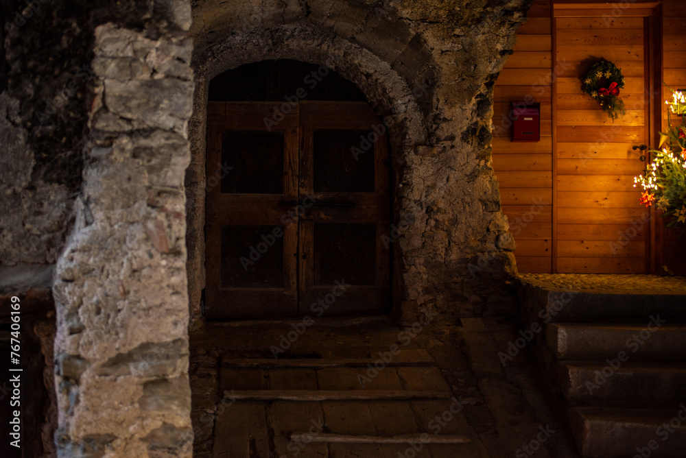 Fototapeta premium Canale di Tenno, Trento, trentino, italy, mercatini,