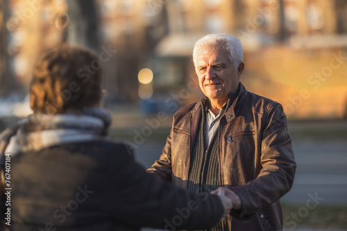Senior Couple having Fun During Golden Hour © milanmarkovic78