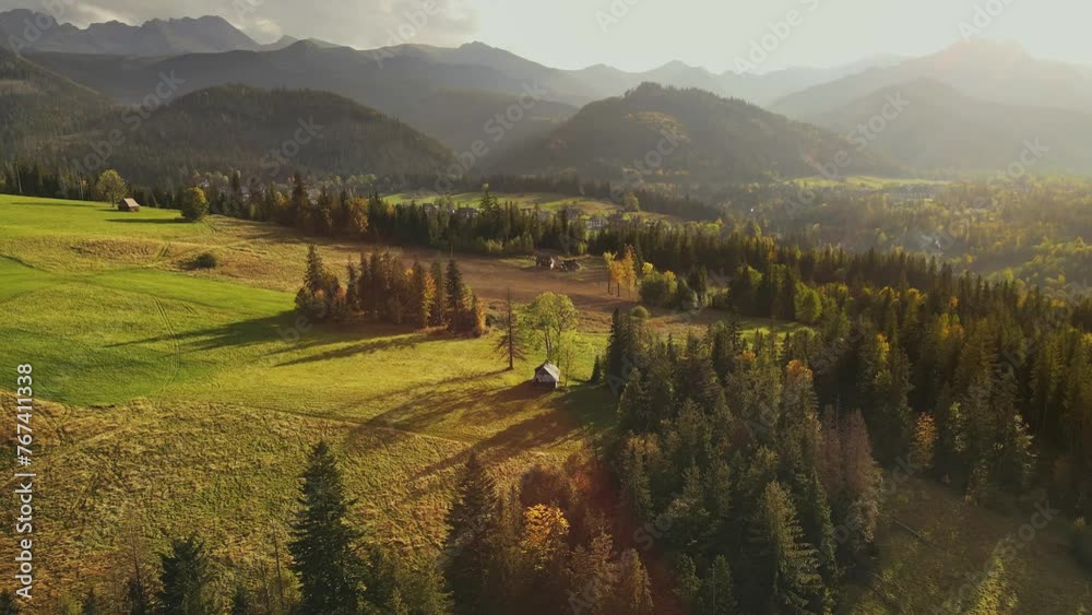 Aerial view of the Tatra mountains Aerial view of the Tatra mountains
