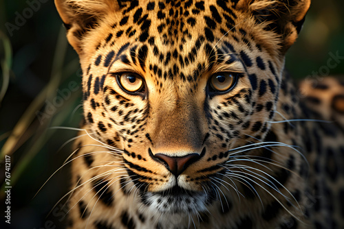 leopard. predatory big cat. zoology and fauna. mammal © photosaint