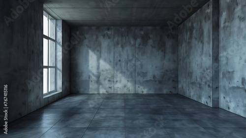 Generative AI   3d rendering empty room