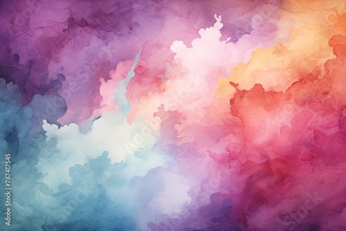 Watercolor backgrounds for artistic and creative content, Generative AI.