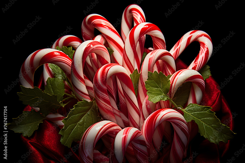 Candy Canes, tasty candy cane sugar sweets, candy cane