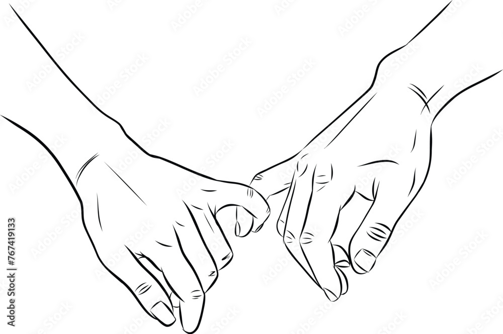 Closeup of two hands holding each other. Concept romance supports love Closeup of two hands holding each other. Concept romance supports love