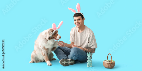Young man with Australian S...