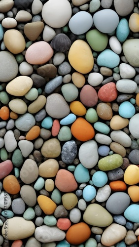 Colorful stones background, colored beach stones background, small stones wallpaper, colorful pebble background with high quality photo