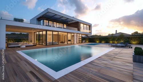 Luxury Modern Home with Backyard Swimming Pool - Lifestyle