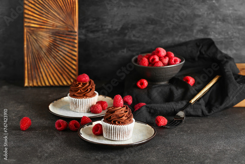 Delicious chocolate cupcake...