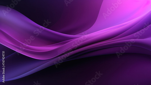 Abstract purple neon background. Shiny moving lines and waves. Glowing neon pattern for backgrounds, banners, wallpapers, posters and covers. Generative AI.