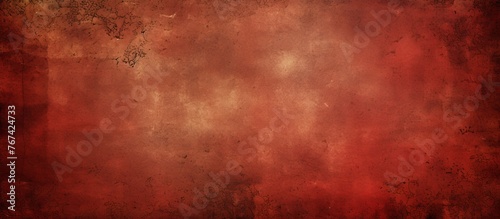 An upclose view of a brown hardwood flooring with a grunge texture, featuring shades of red, amber, orange, and magenta in a rectangular pattern