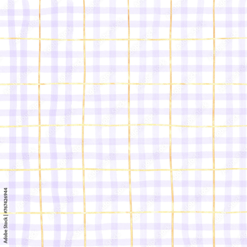 Gold Purple Plaid Hand Drawn Background Overlay Gold Purple Plaid Hand Drawn Background Overlay