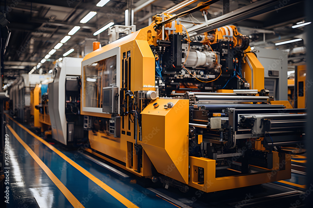 industrial workshop with modern digital machines. business industry industrial workshop with modern digital machines. business industry