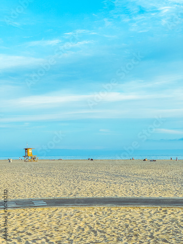 Life Guard Hut in Newport Beach, California 