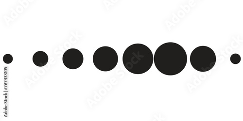 dotted line simple shape vector symbol.vector ilustration photo