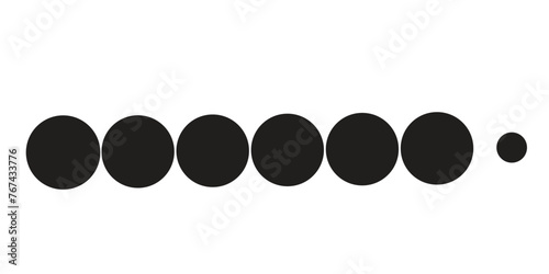 dotted line simple shape vector symbol. modern photo