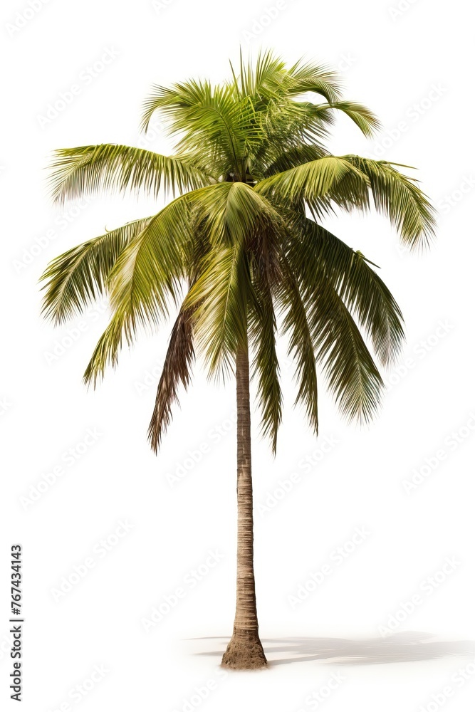 Obraz premium Palm tree isolated on white background