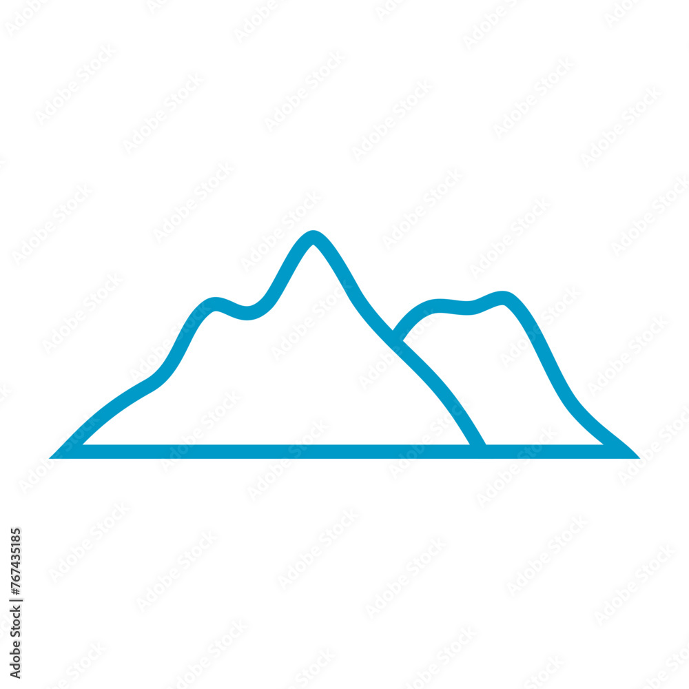 Mountain line icon Mountain line icon
