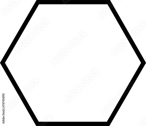 Fotografie vector illustration hexagon geometric shape