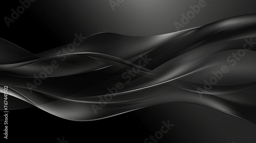 Elegant black transparent gradient background, versatile design element for sophisticated digital projects