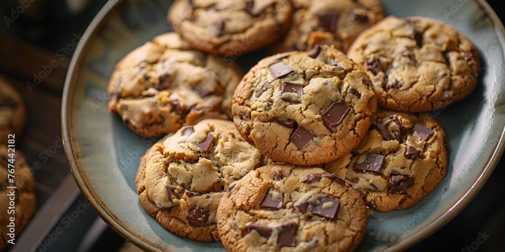A plate of freshly baked Cookies