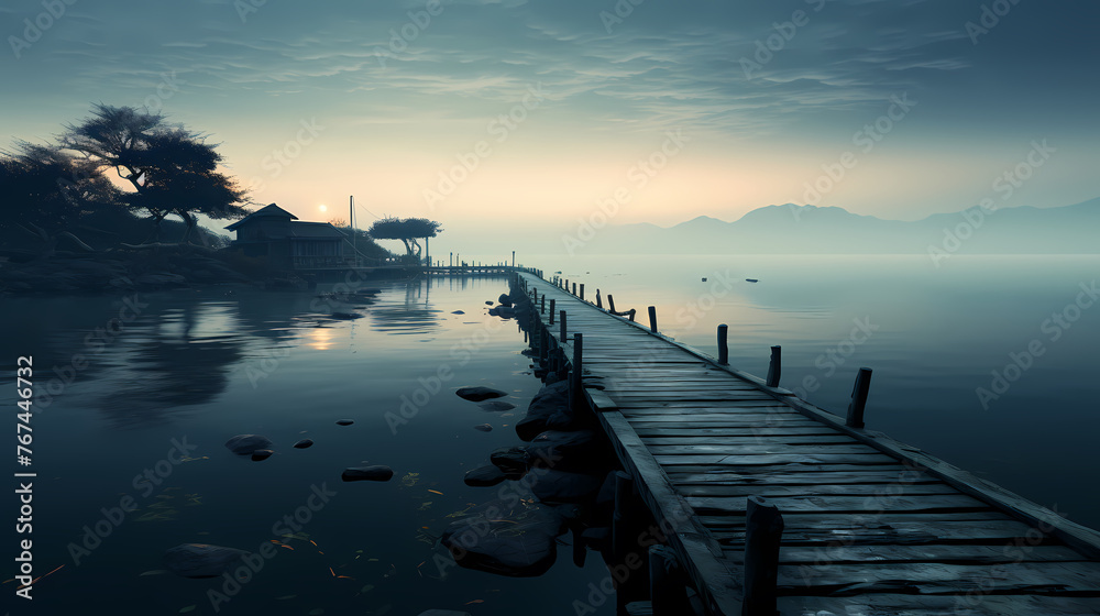Fototapeta premium Tranquil Marina on Tranquil Waters