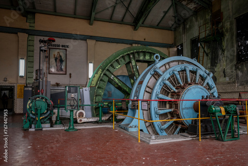 Old, Historic, Abandoned Coal Mines of Silesia, Poland; Europe's Industrial Heritage and Cultural Landmarks