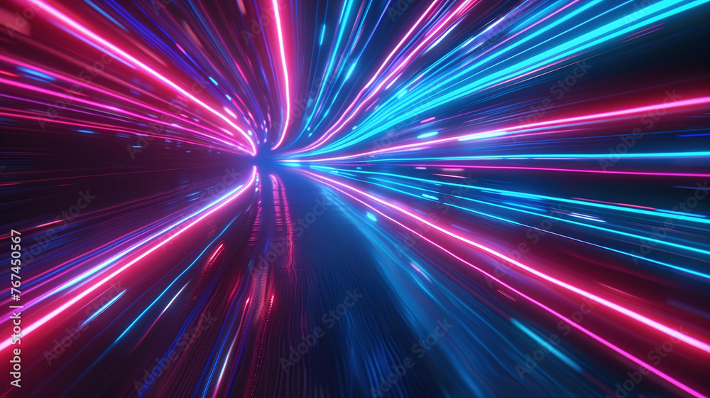 Speed of Light in a Neon-Infused Tunnel
Speed of Light in a Neon-Infused Tunnel