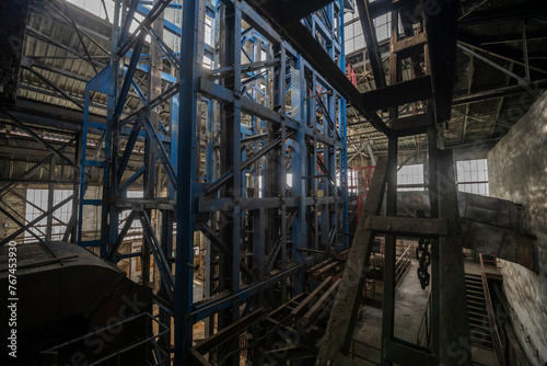 Old, Historic, Abandoned Coal Mines of Silesia, Poland; Europe's Industrial Heritage and Cultural Landmarks