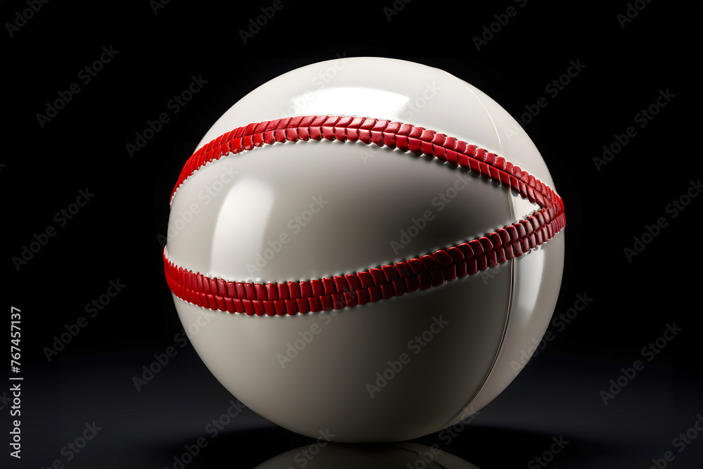 Baseball on a table with a dark background. equipment and sports item Baseball on a table with a dark background. equipment and sports item