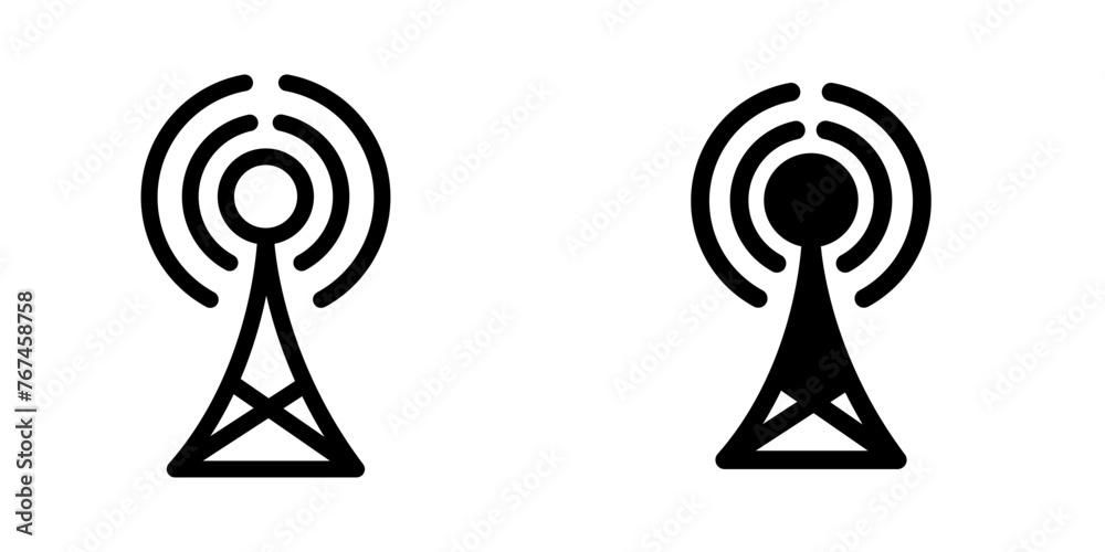 Illustration Vector graphic of tower icon template Illustration Vector graphic of tower icon template