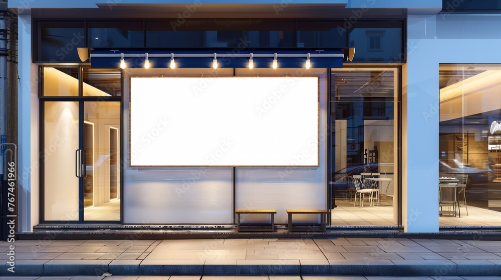 Yet another store sign template awaits branding, presenting a clear canvas for a diverse range of businesses Yet another store sign template awaits branding, presenting a clear canvas for a diverse range of businesses