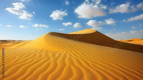 Captivating sahara desert landscape in egypt showcasing mesmerizing undulating sand dunes