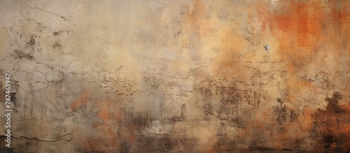 A closeup of a painting of a fire on a beige wall with a brown hardwood flooring  showcasing the intricate art and pattern of the visual arts