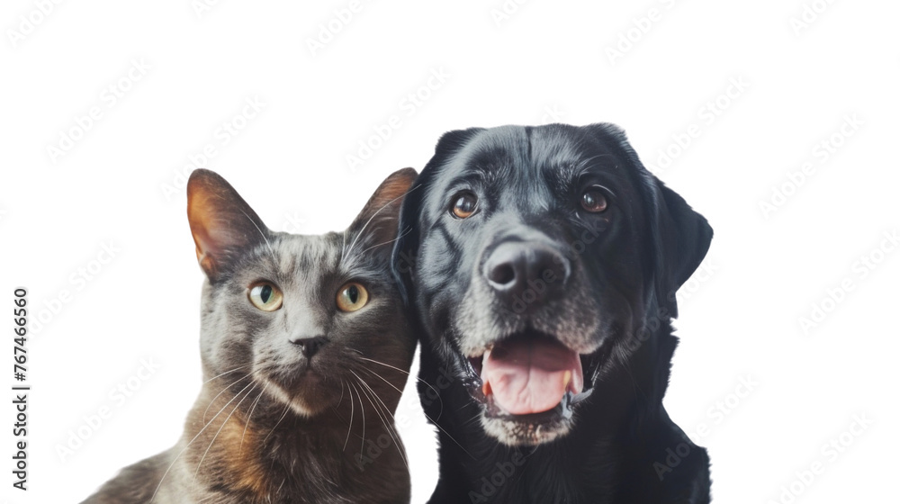 Fototapeta premium Dog and cat