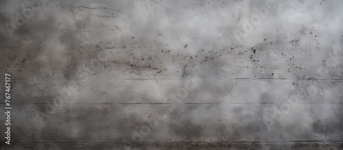 A closeup shot of a grey concrete wall with a blurred sky in the background. The monochrome photography captures the pattern of darkness and cumulus clouds © AkuAku