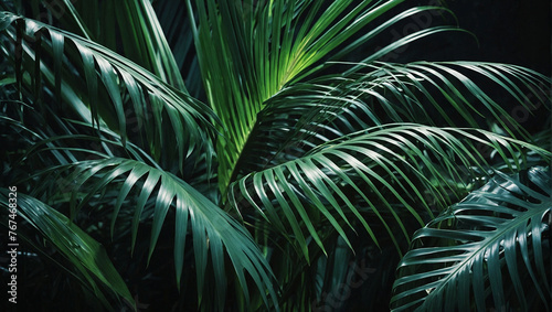 Lush Foliage Tropical Leaves 