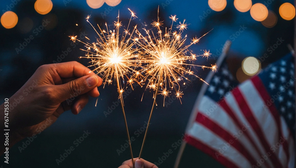 custom made wallpaper toronto digital4th of July Sparklers 