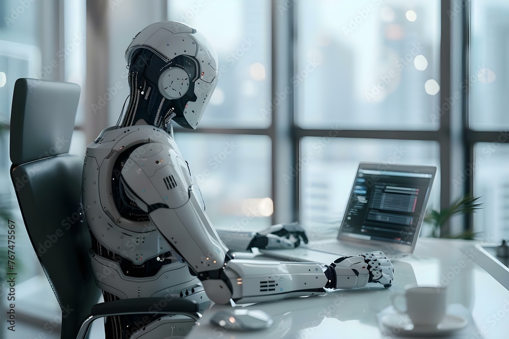 Enhancing Business Processes with Futuristic Artificial Intelligence Automation. Concept Automation Efficiency, AI Integration, Business Enhancement, Future Technology, Process Optimization Enhancing Business Processes with Futuristic Artificial Intelligence Automation. Concept Automation Efficiency, AI Integration, Business Enhancement, Future Technology, Process Optimization